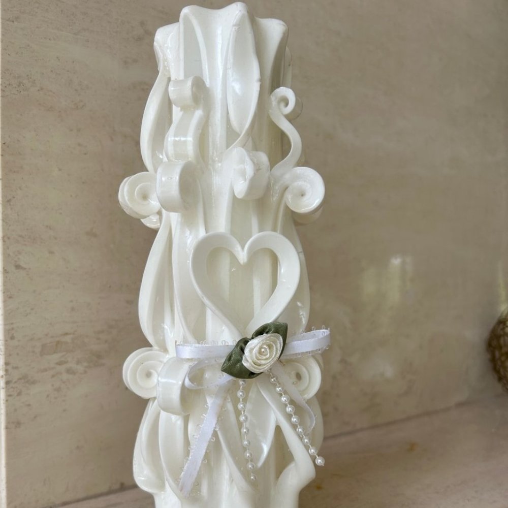❌❌SOLD❌❌Wedding Candle for Wedding Day Display - Unity White Candle for Church